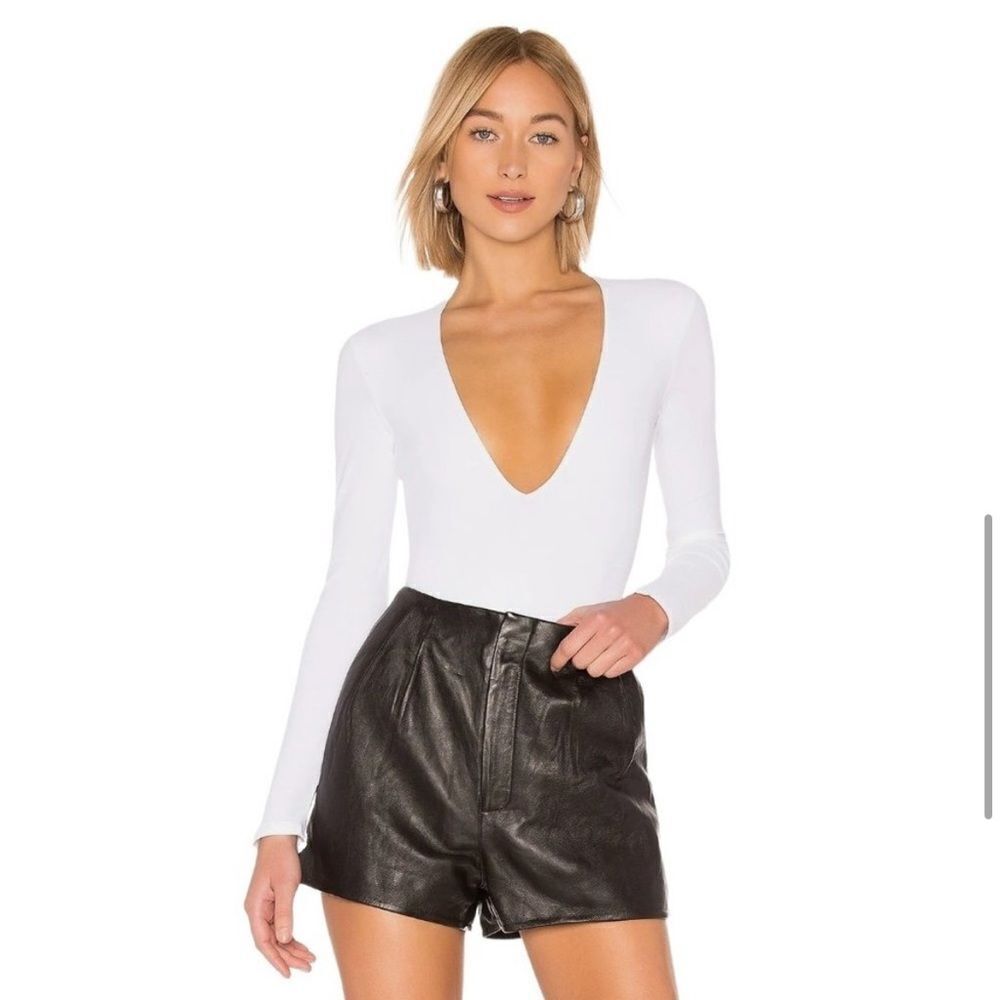 ALIX NYC Irving Bodysuit in White Large New